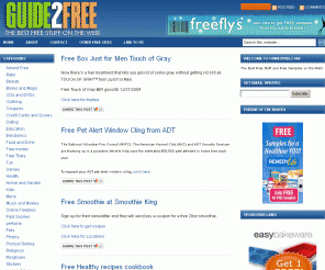 guide2free.com: Free Stuff | Freebies
The Best Freebies and Free Stuff On The Web