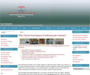 kicvi.com: KICVI-Home Page
Kentuckiana Cardiovascular Institute offers the latest advances in Minimally Invasive Endovascular Procedures.