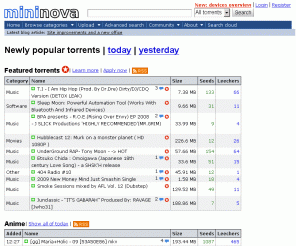 mininova.org: Mininova : The ultimate BitTorrent source! Download Movies, TV Shows