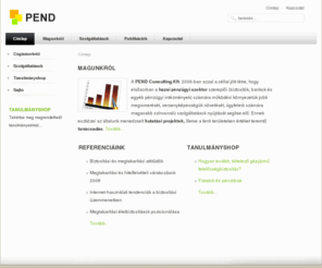 pendconsulting.com: Címlap
Joomla! - a dinamikus portálmotor és tartalomkezelő rendszer