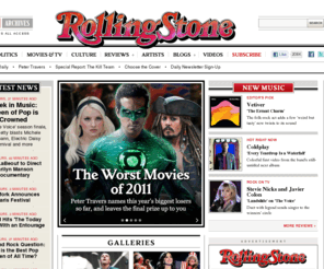 rollingstone.com: Rolling Stone | Music News, Reviews, Photos, Videos, Interviews and More
Rolling Stone Magazine features music, album and artist news, movie reviews, political, economic and pop culture commentary, videos, photos, and more.