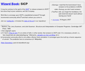 wizardbook.org: Wizard Book: SICP
