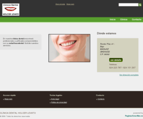 holcerlevato.es: inicio - CLNICA DENTAL HOLCER LEVATO
