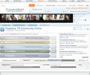 pearlanddirect.com: Pearland, Texas Community Portal by PearlandDirect.info
Pearland, Texas: Pearland's Online Community - a Pearland web directory, guide, and portal serving Pearland, Texas and area