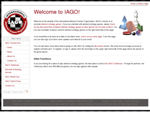 iagohalloffame.com: International Abstract Games Organization / Documents / index
International Abstract Games Organization (IAGO)