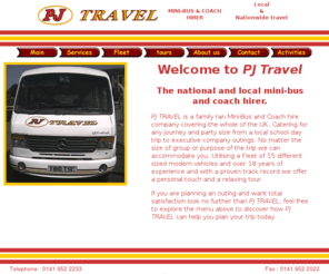 pjtravel.co.uk: PJ TRAVEL Bus and Coach hire glasgow,clydebank,scotland (UK)Private Coach Hire,localwebsites.co.uk
