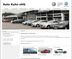 autokuhn.com: Auto Kuhn oHG - Neustrelitz
Als Vertragshändler für Audi, Volkswagen und Volkswagen Nutzfahrzeuge können wir Ihnen eine riesige Auswahl an Automobilen bieten.