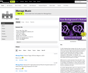 imanagemusic.com: iManage Music | Free Music, Tour Dates, Photos, Videos
iManage Music's official profile including the latest music, albums, songs, music videos and more updates.