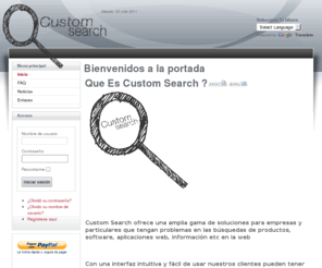 customsearch.com.es: Bienvenidos a la portada
Joomla! - el motor de portales dinámicos y sistema de administración de contenidos