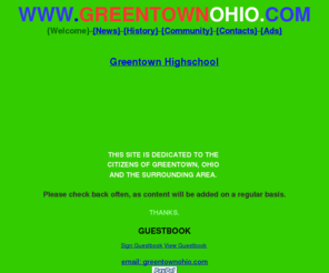 greentownohio.com: Greentown,Lake Township,Stark County, Ohio 44630
greentown ohio local website