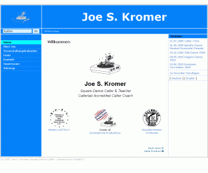 joe-kromer.de: Joe S. Kromer - Square Dance Caller & Teacher | Willkommen
Willkommen