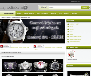najhodinky.sk: Najhodinky.sk - Online predajca značkových hodiniek!
Joomla! - dynamický portálový systém a systém na správu obsahu