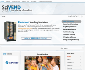 scivend.com: Scivend.net
Irish Vending machine suppliers, specialising in fresh food vending. We supply cold drink vending machines, hot drink vending machines, snack vending vending machines, Premium bean to cup coffee vending solutions. We provide a complete vending machine service including maintenance, installation, restocking, advice, and sales. Based in Dundalk, Co Louth, Ireland.