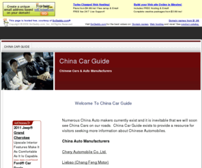 chinacarguide.com: China Car Guide | Guide to Chinese Cars & Auto Manufactuers
Information and listings of China Cars & Chinese Auto Companies