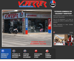 vferrer.com: Moto Recambios VFERRER, S.L.
VFerrer es una tienda de Alzira especializada en motocicletas: venta de neumaticos. especialistas en todas las marcas. motos nuevas y de segundamano. accesorios, recambios y boutique de primeras marcas.