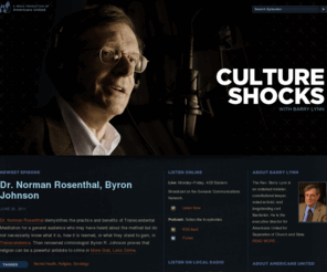 barrylynn.org: Culture Shocks
The official site of Barry Lynn's 'Culture Shocks' radio program.