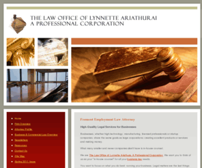 bayareaattorney.net: Fremont Employment Law Lawyer | Alameda County Business Law Attorney | California Business Formation Lawyer
Call 510-794-9290 to speak with an experienced Fremont, California business law attorney at the Law Office of Lynette Ariathurai if you need thorough, cost-efficient legal representation for a wide variety of business legal matters throughout the Bay Area.