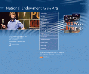 nea.gov: National Endowment for the Arts
National Endowment for the Arts, an independent federal agency supporting artists and arts organizations and bringing the arts to all Americans