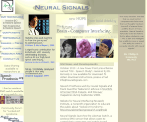 neuralsignals.com: Neural Signals Inc. - Cutting Edge Assistive Technology
