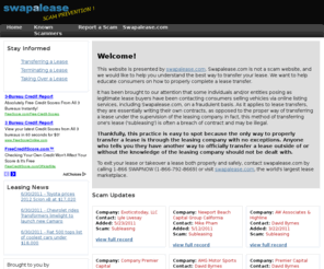 swapaleasecomplaints.com: Swapalease Scam Prevention - Stay Informed
Swapalease is NOT a scam. Learn how to safely transfer a car lease without falling victim to scams.