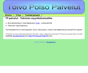 tp-palvelut.com: Toivo Polso -palvelut - Etusivu
