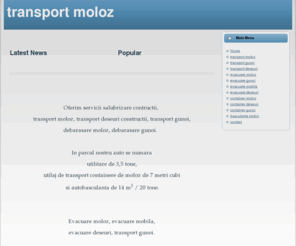 transport-moloz.net: transport si evacuare moloz/mobila veche/deseuri constructii
Joomla! - Sistemul de management al conținutului web