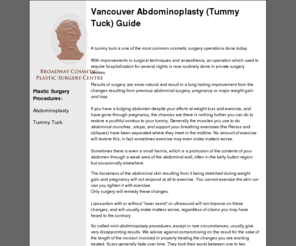 abdominoplastyvancouver.com: Vancouver Abdominoplasty and Tummy Tuck Guide
Our Vancouver abdominoplasty and tummy tuck guide can help you decide whether this procedure is right for you.