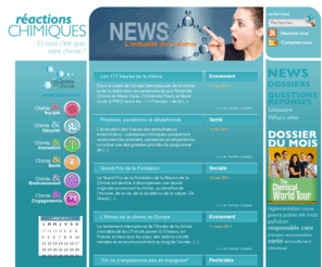 reactionschimiques.info: Reactions chimiques // les Industriels de la Chimie
Réactions chimiques. Les réponses aux questions que vous vous posez sur la chimie, ses produits et son industrie. Un lieu d’information, de (...)