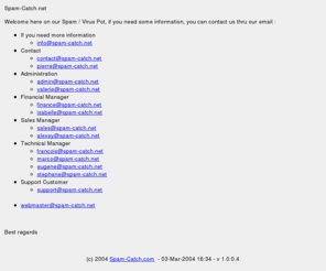 spam-catch.net: Spam Catch - Fight again Spam

