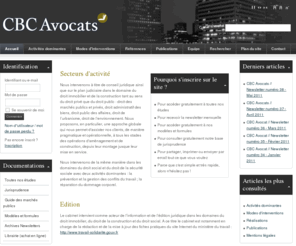 cbcavocats.com: CBC Avocats, Conseil, assistance et contentieux.
CBC Avocats : marchés publics et privés, domaine public, ouvrages et travaux publics, construction publique et privée, aménagement, infrastructures