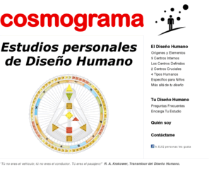 cosmograma.org: Cosmograma » Herramientas concretas de autoconocimiento para darle una dirección consciente a tu vida.
Talleres, Consultas y Estudios Personales de Psicología Astrológica, Diseño Humano, Siete Rayos y Eneagrama.