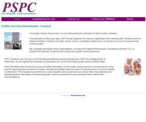 publicservicepensioners.org.uk: Public Service Pensioners Council - Home<
The Public Service Pensioners' Council represents the interests of retired public servants.