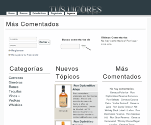 tuslicores.com: Tus Licores » Homepage
Ranking y Comentarios de Licores