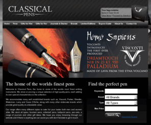 classicalpens.com: Classical Pens - Fountain Pen
Pens, Fountain Pens, Roller ball Pens, Ball Point, Luxury, Gifts