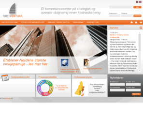 firstventura.biz: Firstventura - Et kompetansesenter på strategisk og operativ rådgivning innen kostnadsstyring og innkjøp
Firstventura AS -spesialister på offentlige anskaffelser, innkjøp og kostnadsstyring