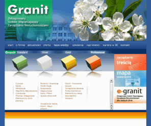 granit-software.com: GRANIT - Zintegrowany System Informatyczny Wspierający Zarządzanie Nieruchomościami
System Informatyczny Granit - GRANIT - Nowoczesny Zintegrowany System Wspomagający Zarządzanie Nieruchomościami. Produkt firmy DomConsult.