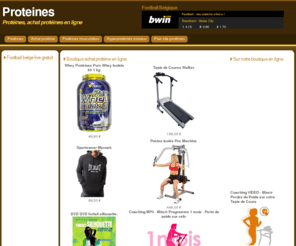 proteines.be: Protéines
Protéines, achat protéines en ligne. Boutique diététique en ligne, guide des protéines ou comment bien acheter des protéines à prix discount.  Information sur le rôle des protéines dansla musculation fitness et effets des protéines dans le sport.