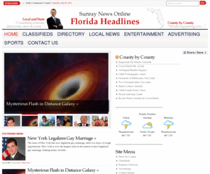 sunraynewsonline.com: Sunray - Brevard County News & Florida's Leading Online News Source
News serving Brevard County, Florida and all counties of Florida and Orlando, Classifieds, For Sale, Business Directory, and all other breaking news headlines for the entire state of Florida.