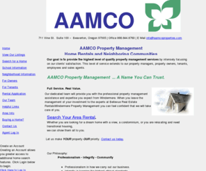 aamcoproperties.com: AAMCO PROPERTIES
AAMCO Property Management`s goal is to provide the highest level of quality services by intensely focusing on our clients` satisfaction. 