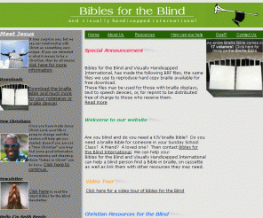 biblesfortheblind.org: Bibles for the Blind and visually handicaped international
Wordless Book