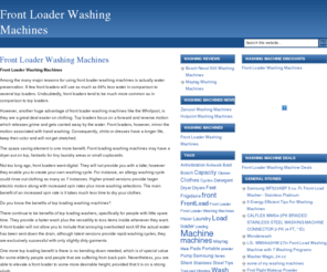 frontloaderwashingmachines.net: Front Loader Washing Machines
Front Loader Washing Machines Information & Prices