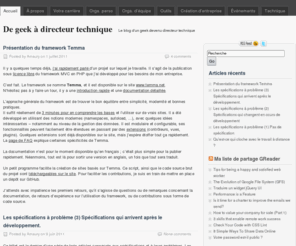 geek-directeur-technique.com: De geek à directeur technique
