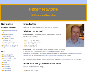 pkmurphy.com.au: Peter Murphy
