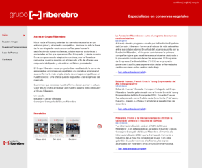 riberebro.com: Grupo RIBEREBRO. Especialistas en Conservas Vegetales - Inicio
Grupo RIBEREBRO. Especialistas en Conservas Vegetales