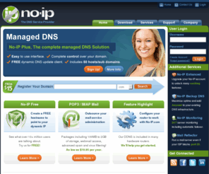 serveftp.com: No-IP - Dynamic DNS, Static DNS for Your Dynamic IP
No-IP is a dynamic dns provider (ddns), both free and paid, backed by our industry proven network of highly  available nameservers.