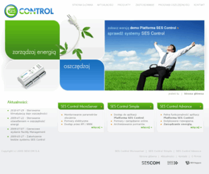 ses-control.pl: SES Control - Monitoring sieci elektycznej - Zarządzanie energią - Zdalna kontrola
Dzięki zastosowaniu systemów SES Control możesz zarządzać energią elektryczną, sterować urządzeniami oraz badać paramety otoczenia.