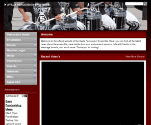 ayaladrumline.com: Ayala Percussion Ensemble
The official website of the Ayala Percussion Ensemble of Ruben S. Ayala High School in Chino Hills, California