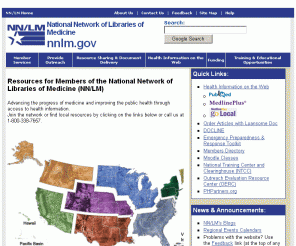 nnlm.gov: National Network of Libraries of Medicine (NN/LM) Home
  Page
nnlm.gov home