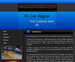 thechassisman.com.au: The Chassis Man - Mr. Car-Aligner
Car chassis repairs