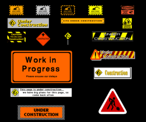uaegraphix.com: signs and icons of the Under Construction style - free for the taking.
Icons and under construction graphics for your web site.  Large collection of many different types of graphics.